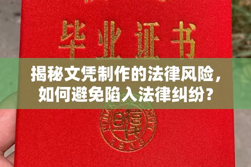 藁城揭秘文凭制作的法律风险，如何避免陷入法律纠纷？